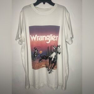 Wrangler Denim Cowboy Horse Tee